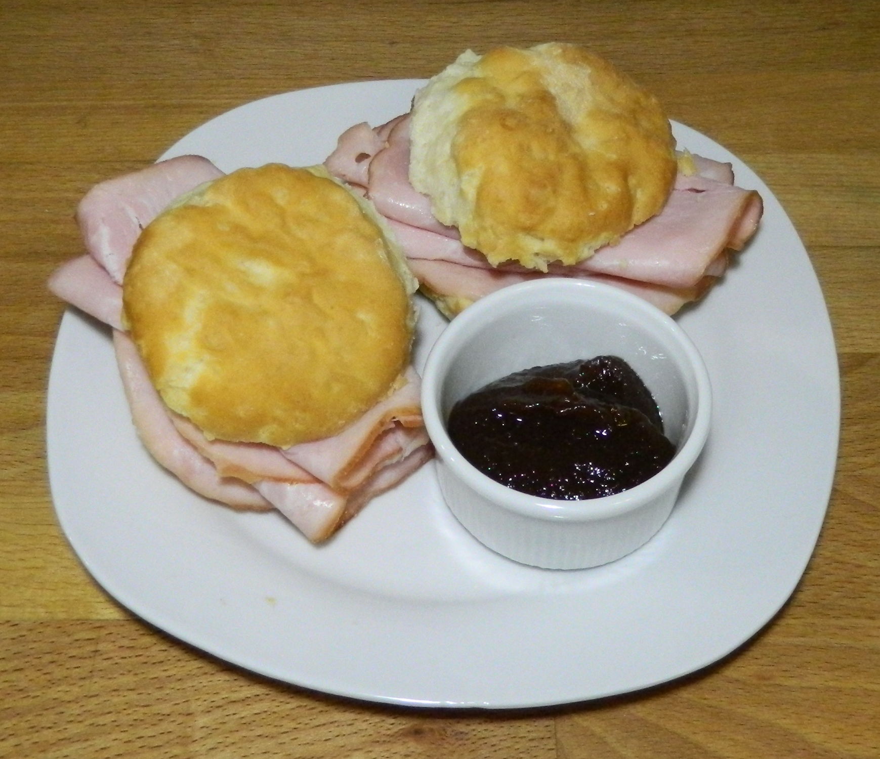 Ham & Biscuits with Apple Butter EATtheENEMY